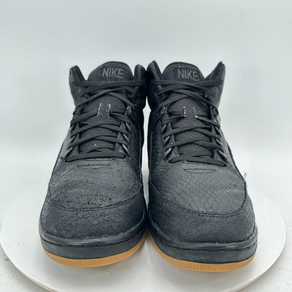 Nike Air Python Men Size 12 705066-001 Premium Black Gum Mid Top Training Shoes - Picture 2 of 11